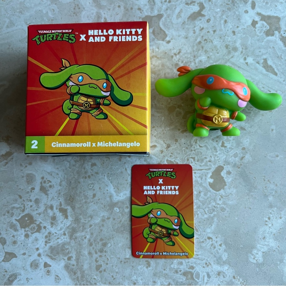 2025 McDonald’s Hello Kitty x TMNT Cinnamoroll Michelangelo Figure #2